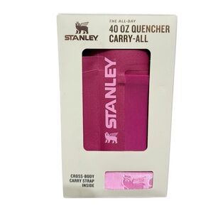 Pink Stanley 40 oz crossbody Quencher Carry-All NWT
